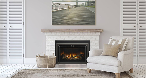 Cosmo gas linear fireplace